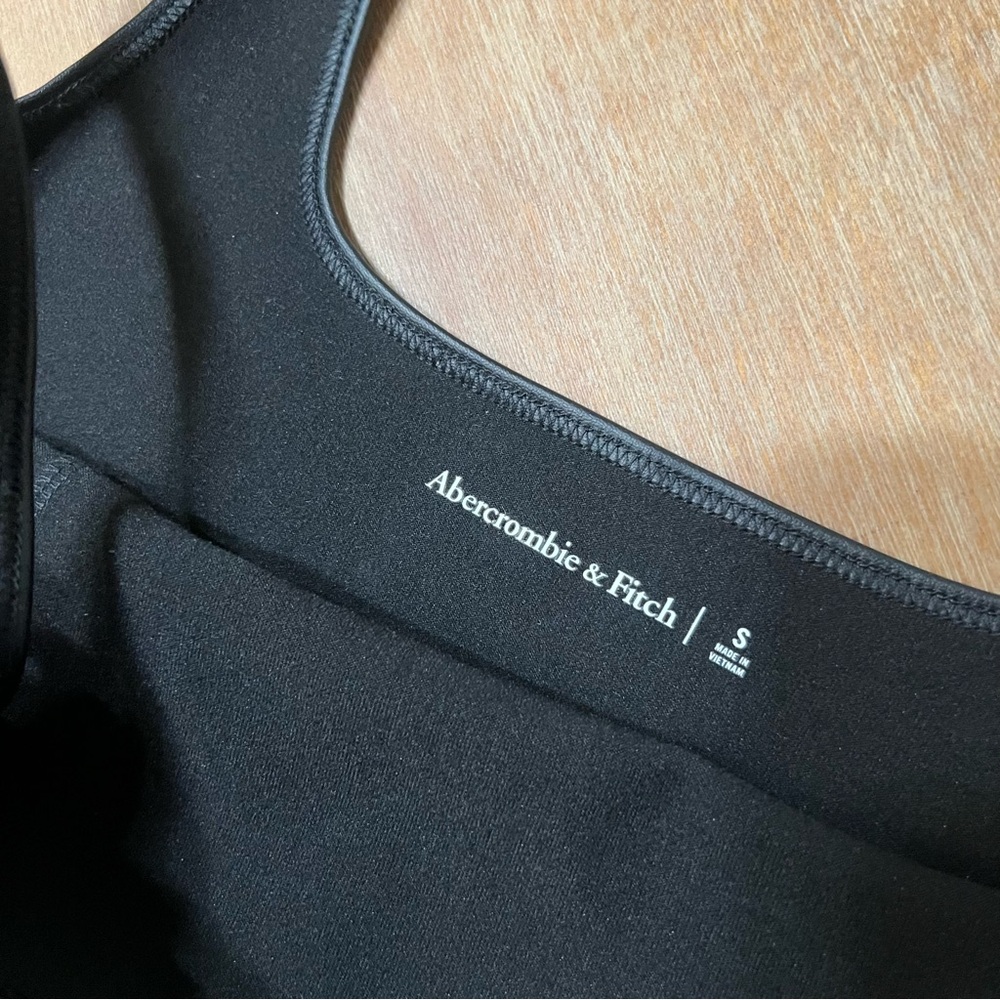 Abercrombie & Fitch Black Faux Leather Bodysuit S - Picture 6 of 8